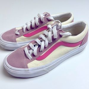 Vans - pink and cream